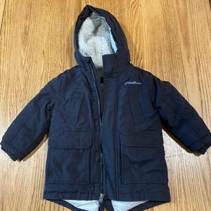 Eddie Bauer black Hooded Coat